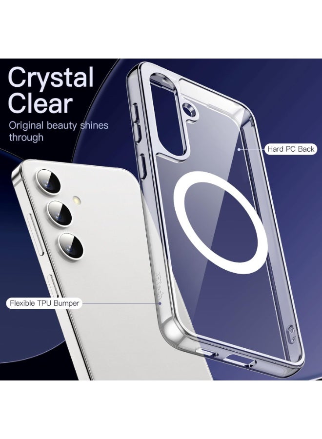 ACLIX Magnetic Case Compatible with Samsung S26 Plus, Transparent TPU Case Case Compatible with Magsafe Shockproof and Camera Protection - Image 3